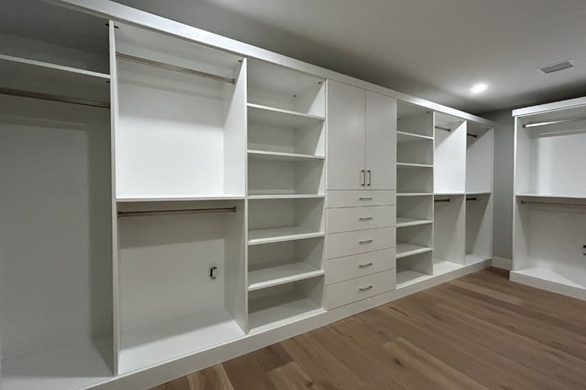 Custom Closets design detail by The Countertop Studio in Southwest Florida