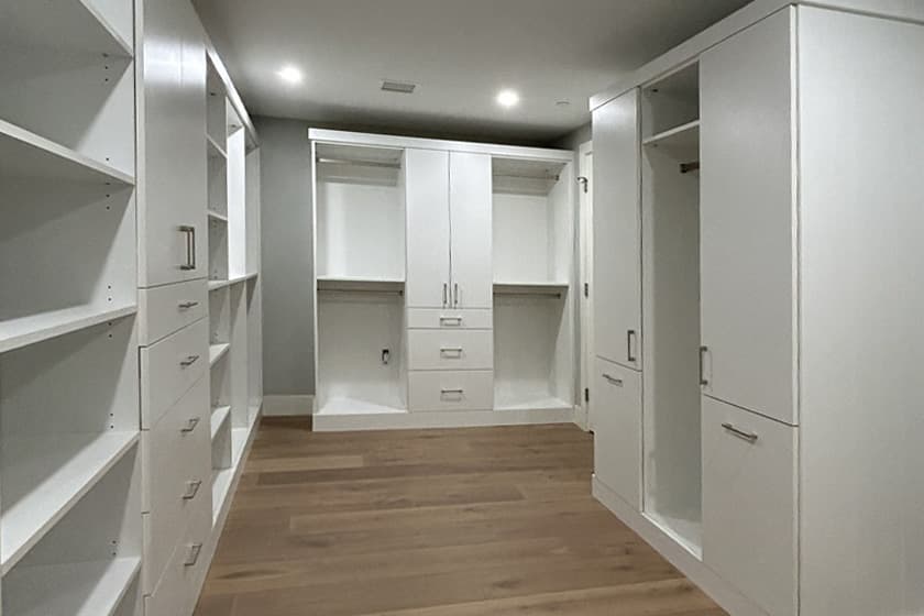 Custom Closets design detail by The Countertop Studio in Southwest Florida