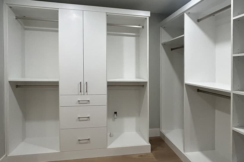 Custom Closets design detail by The Countertop Studio in Southwest Florida
