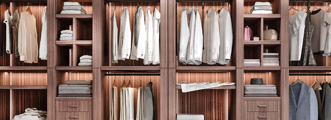 Custom Closets design detail by The Countertop Studio in Southwest Florida