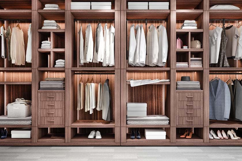 Custom Closets design detail by The Countertop Studio in Southwest Florida