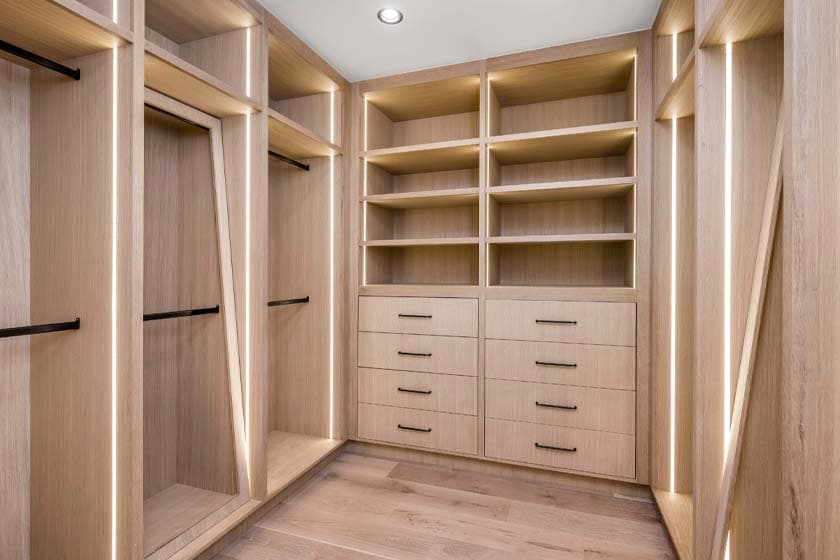 Custom Closets design detail by The Countertop Studio in Southwest Florida