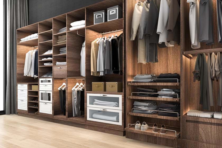 Custom Closets design detail by The Countertop Studio in Southwest Florida