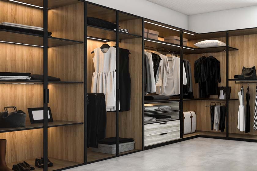 Custom Closets design detail by The Countertop Studio in Southwest Florida