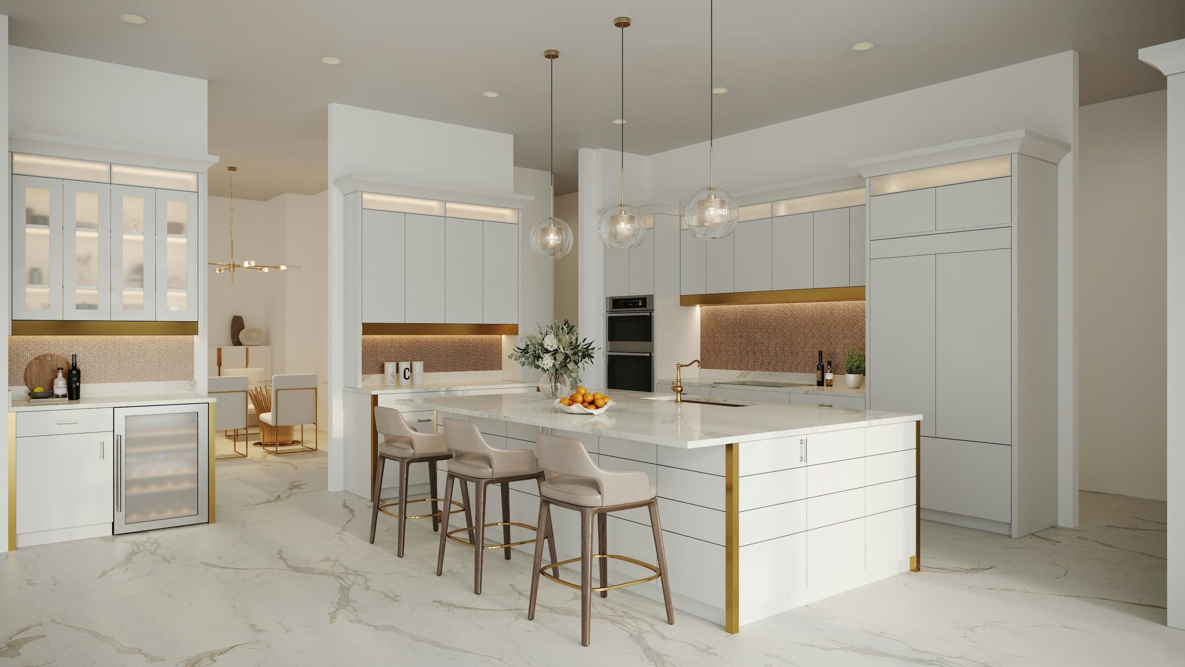 Quartzite countertop surface